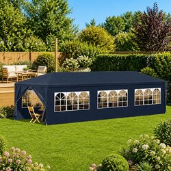 Reliable 3x9m Blue Outdoor Party Tent with Durable Features