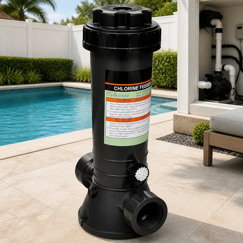 Automatic Chlorine Feeder for Easy Pool Maintenance