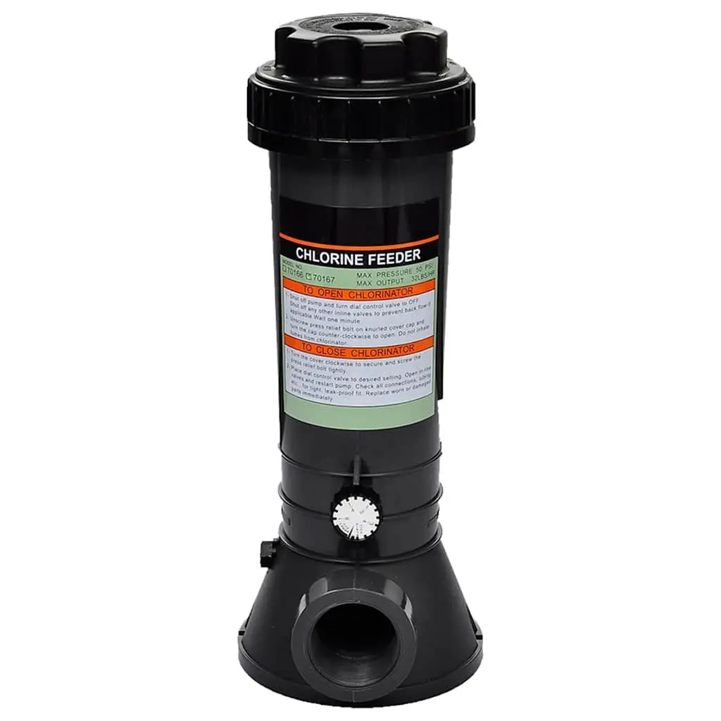 Automatic Chlorine Feeder for Swimming Pool Filter System Pressure Operated Adjustable Control Dial