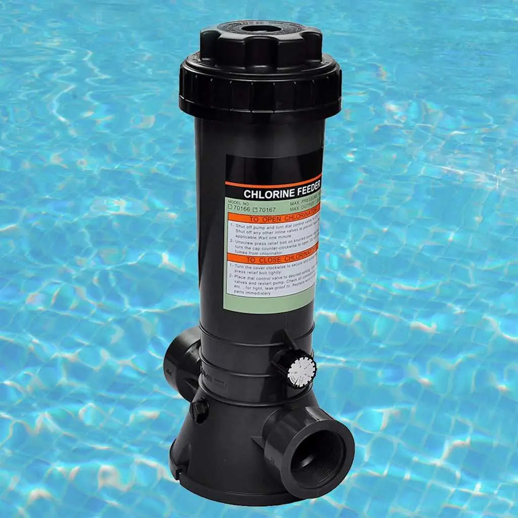 Automatic Chlorine Feeder for Swimming Pool Filter System Pressure Operated Adjustable Control Dial