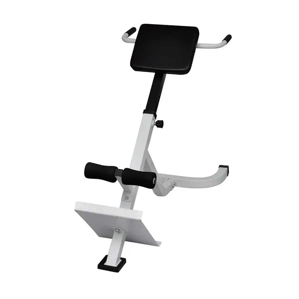 Back Extension Bench Home Gym Exercise Machine Adjustable Height 80cm to 90cm Black
