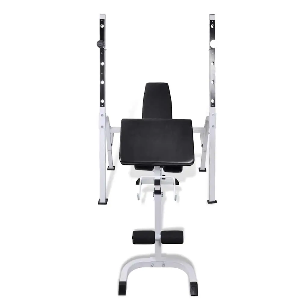 Adjustable Workout Bench Multi-Exercise Home Gym Fitness Training Equipment White