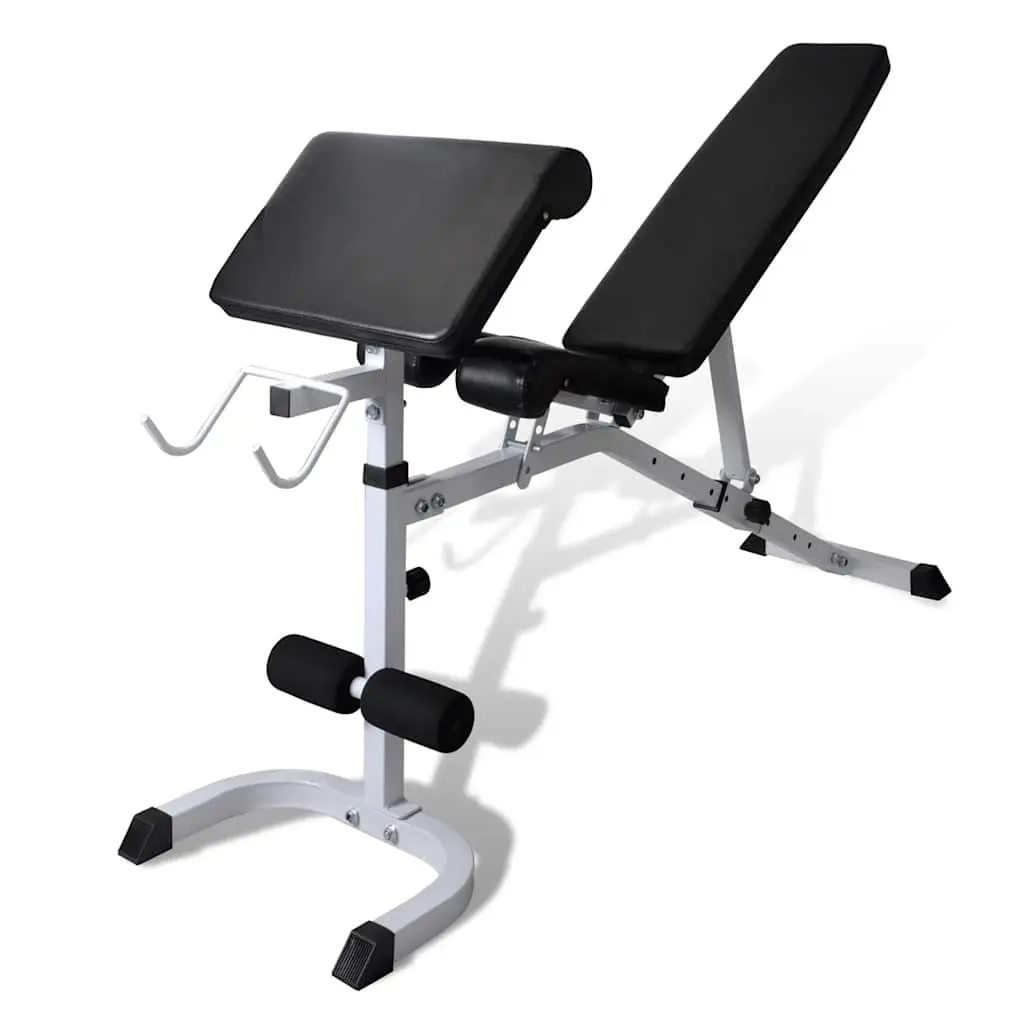 Adjustable Workout Bench Multi-Exercise Home Gym Fitness Training Equipment White