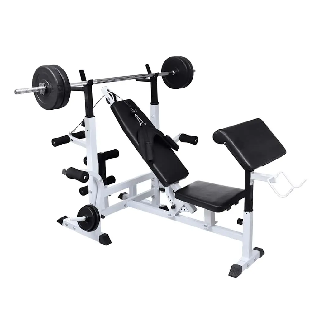 Weight Multi Bench Home Gym Training Equipment Full Body Workout Adjustable Black