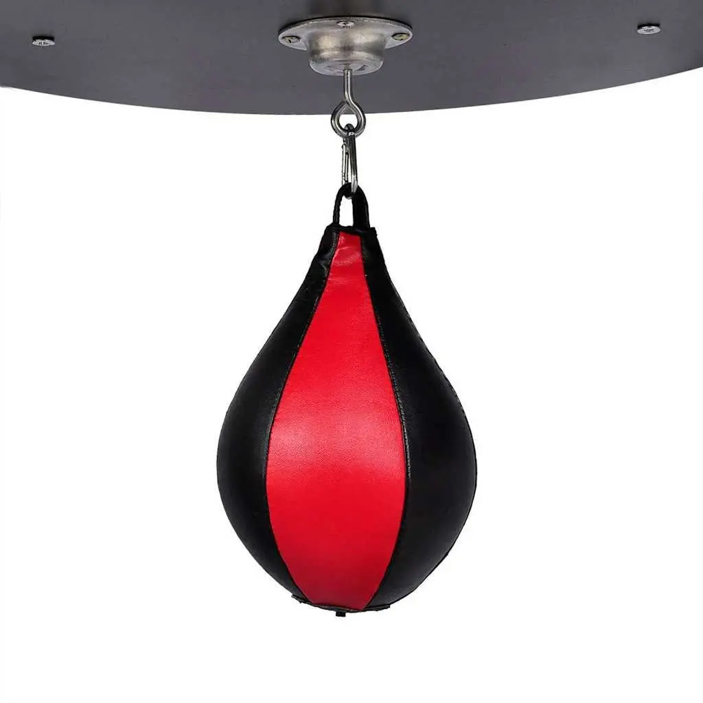 2 Way Boxing Stand Punching Bag Holder Speedball Platform Home Gym Training Black
