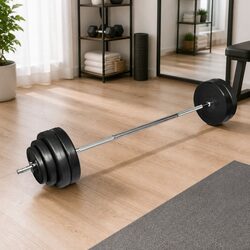 Reliable 60 kg Barbell Set with Secure Plates