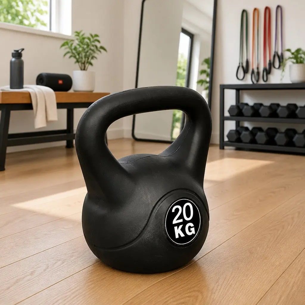 Kettlebell 20 kg Strength Training Exercise Equipment Black