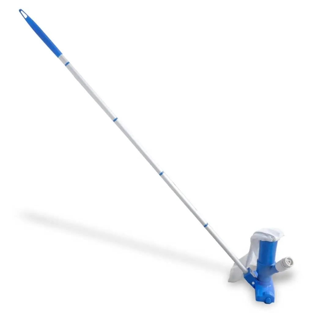 Pool Vacuum Cleaner Adjustable Pole Garden Hose Connection Water Debris Removal