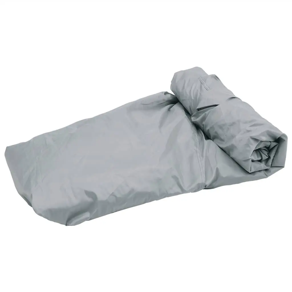 Boat Cover Water Repellent 519-580cm Grey Heavy Duty for Mooring and Storage
