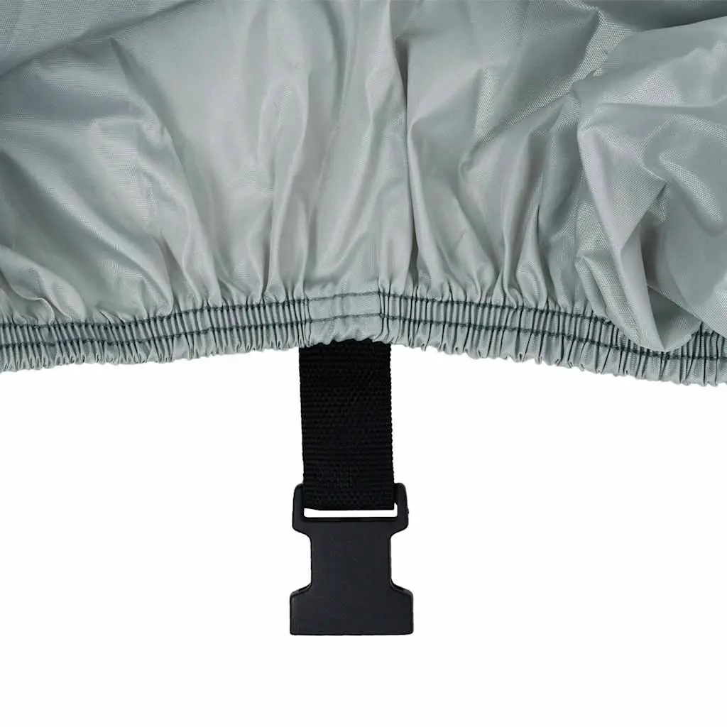 Boat Cover Water Repellent 519-580cm Grey Heavy Duty for Mooring and Storage