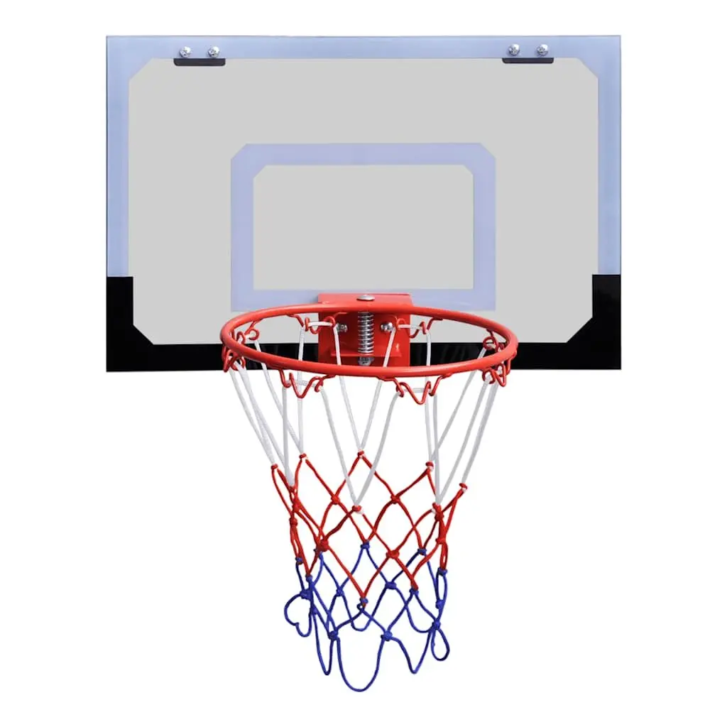 Indoor Mini Basketball Hoop Set Detachable Backboard Rim Net Ball Pump Orange