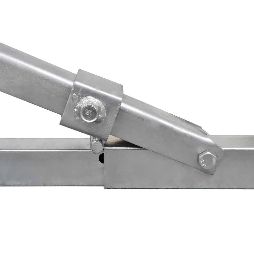 Boat Trailer Bottom Support Bracket Keel Rollers Adjustable Silver 80 to 124 cm