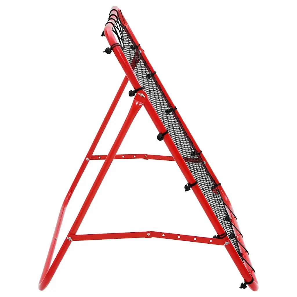 Football Kickback Rebounder Training Net 100x100cm Adjustable 4 Angles White