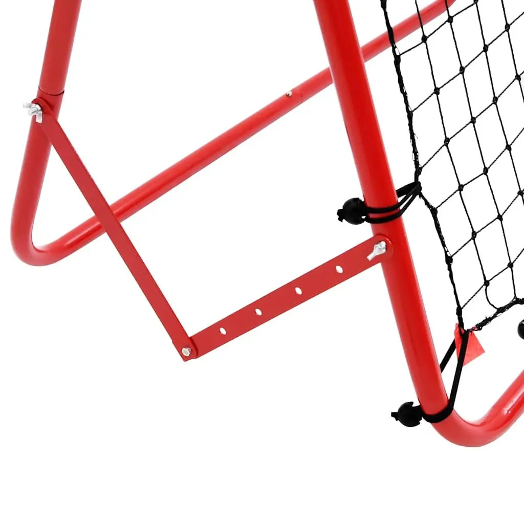 Football Kickback Rebounder Training Net 100x100cm Adjustable 4 Angles White