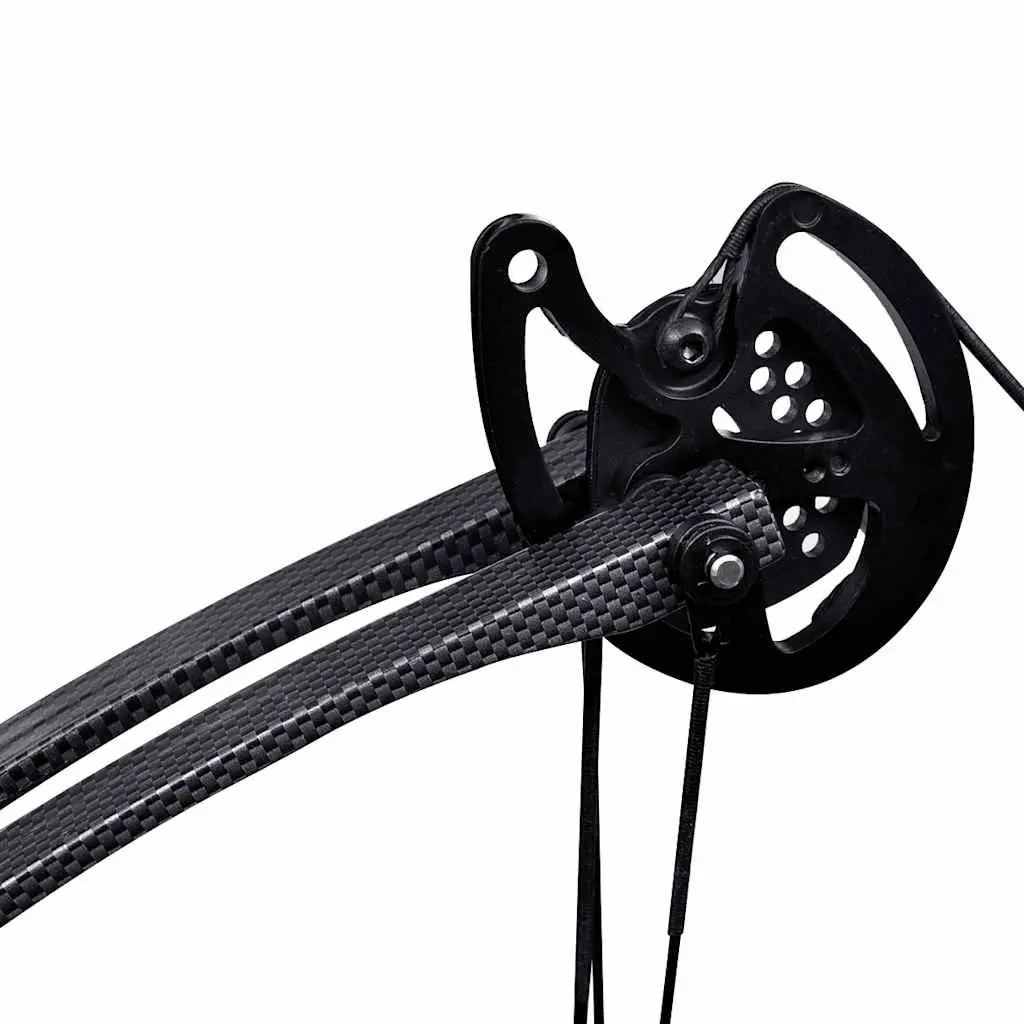 Compound Bow Adjustable Draw Weight 40-50 lbs 35 Inch Length Black