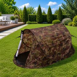 Compact Silver 2-Person Tent for Quick Outdoor Setups