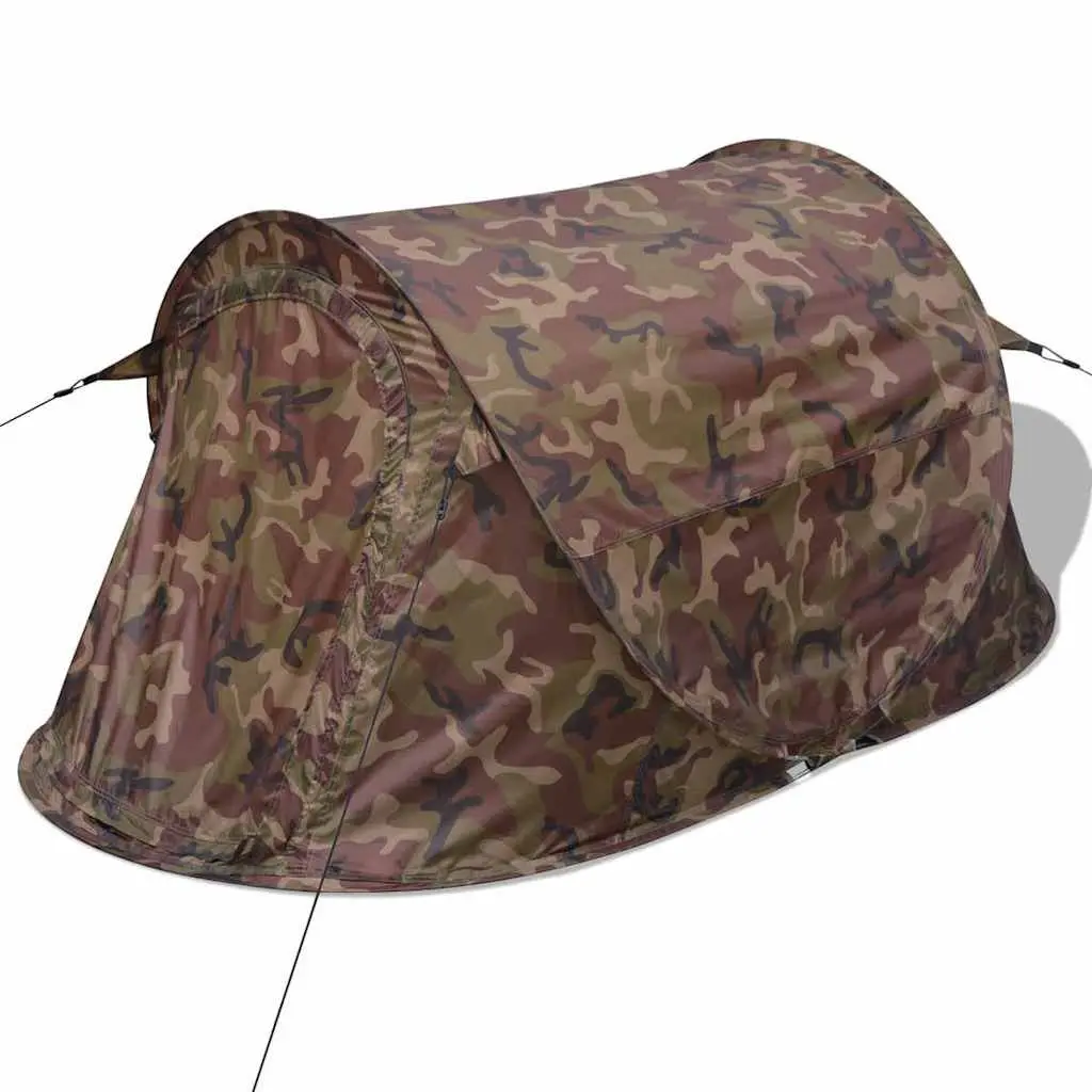 2-Person Pop-Up Camping Tent Lightweight Silver Quick Setup Outdoor