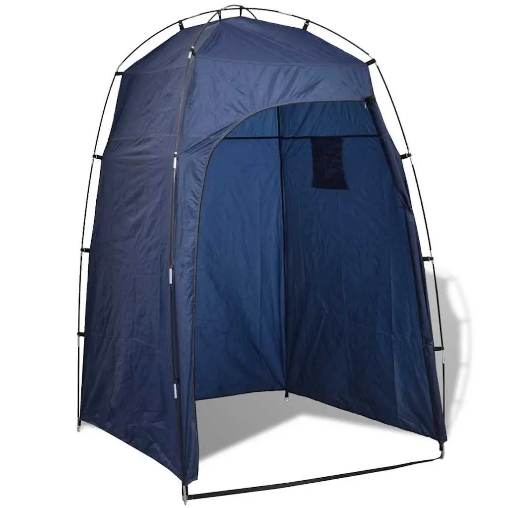Portable Shower Tent Privacy Enclosure Camping Changing Room Blue