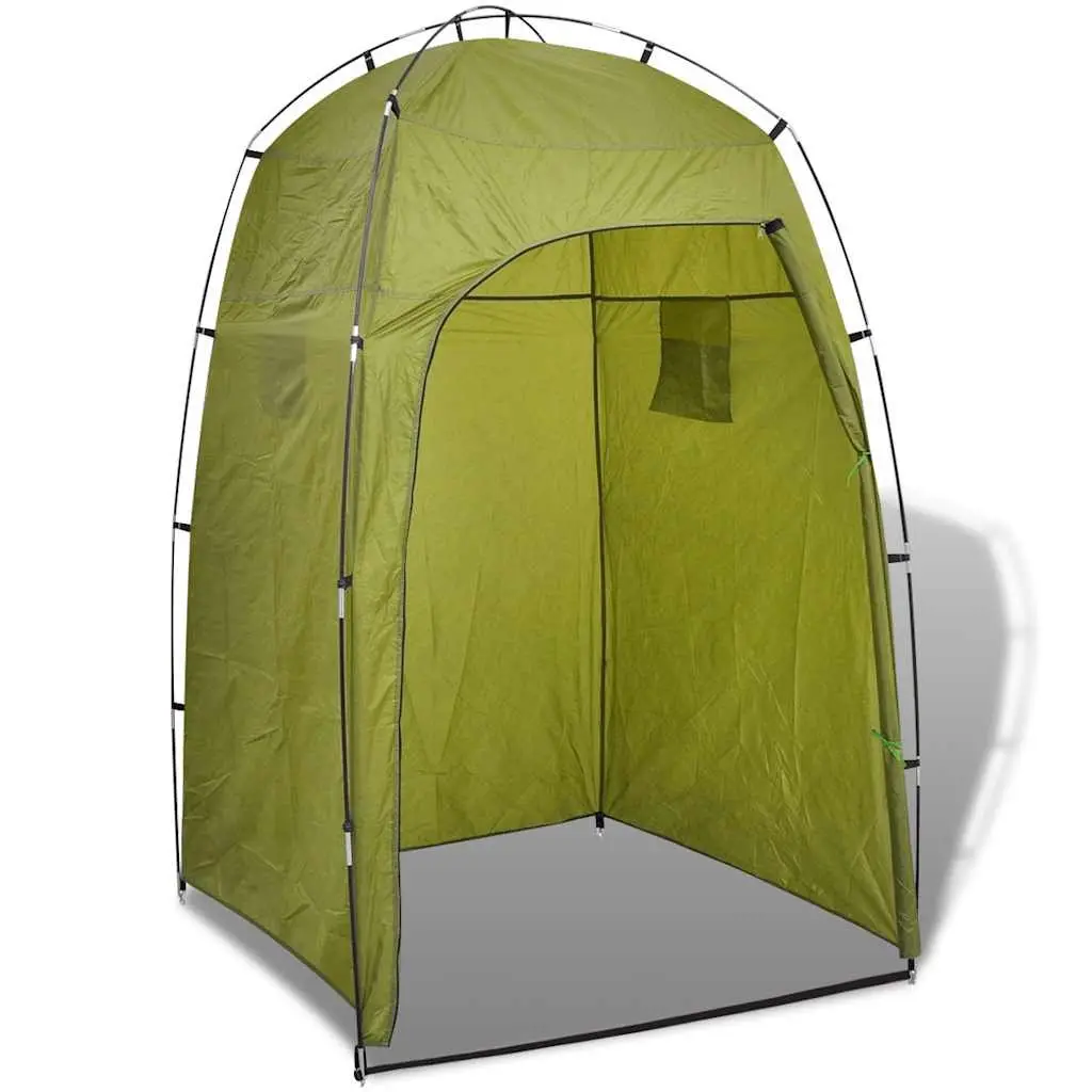 Portable Shower Privacy Tent Changing Room Camping Beach Green