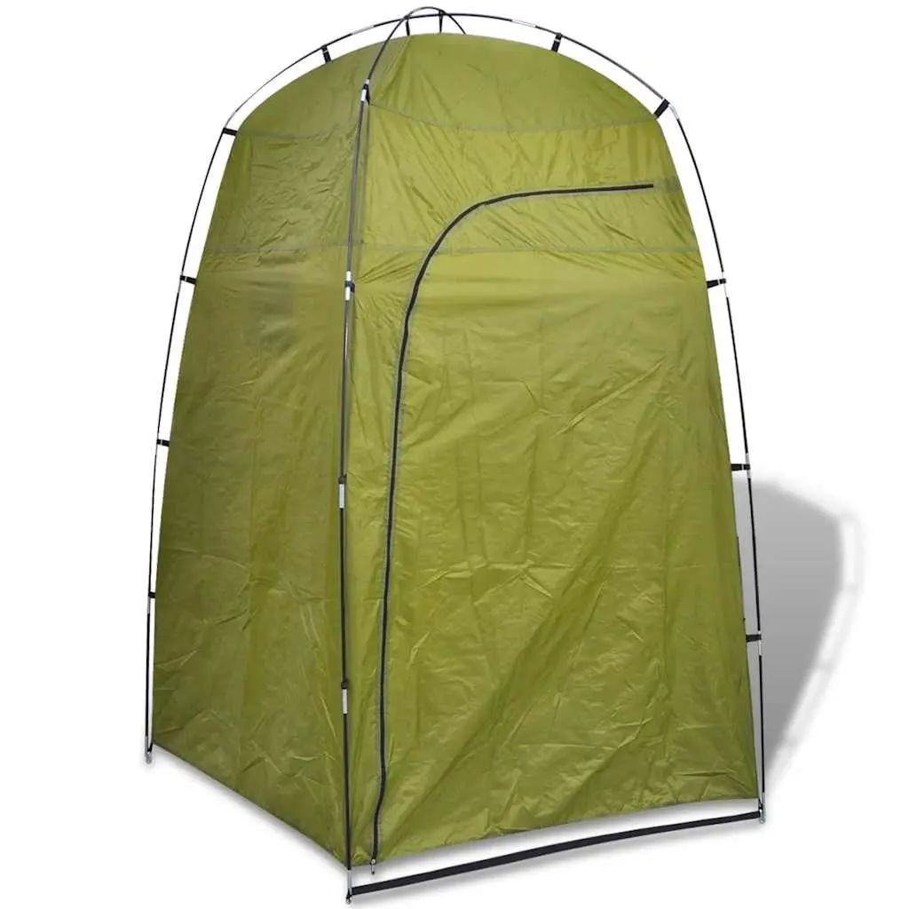 Portable Shower Privacy Tent Changing Room Camping Beach Green