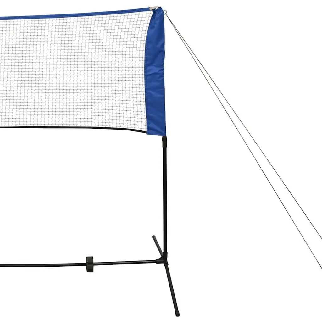 Badminton Net Portable Backyard Game Set 600x155 cm with Adjustable Height and Double-Stitched Mesh