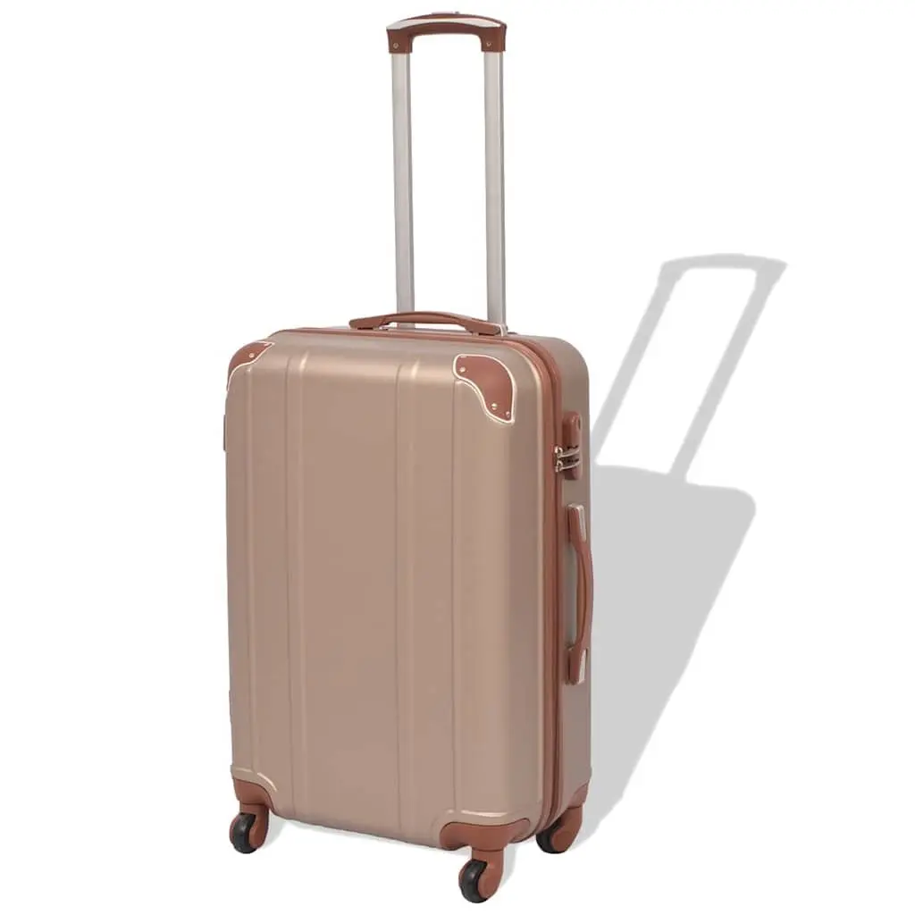 Hardcase Trolley Luggage Set Travel Suitcase 4 Piece Pink