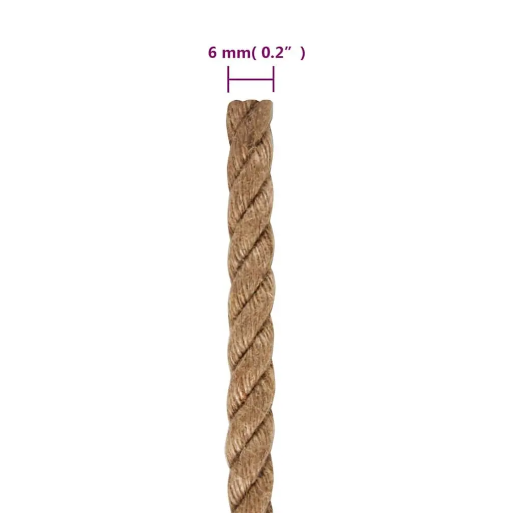 Jute Rope 6mm 500m Brown Coil Garden Agriculture Twine