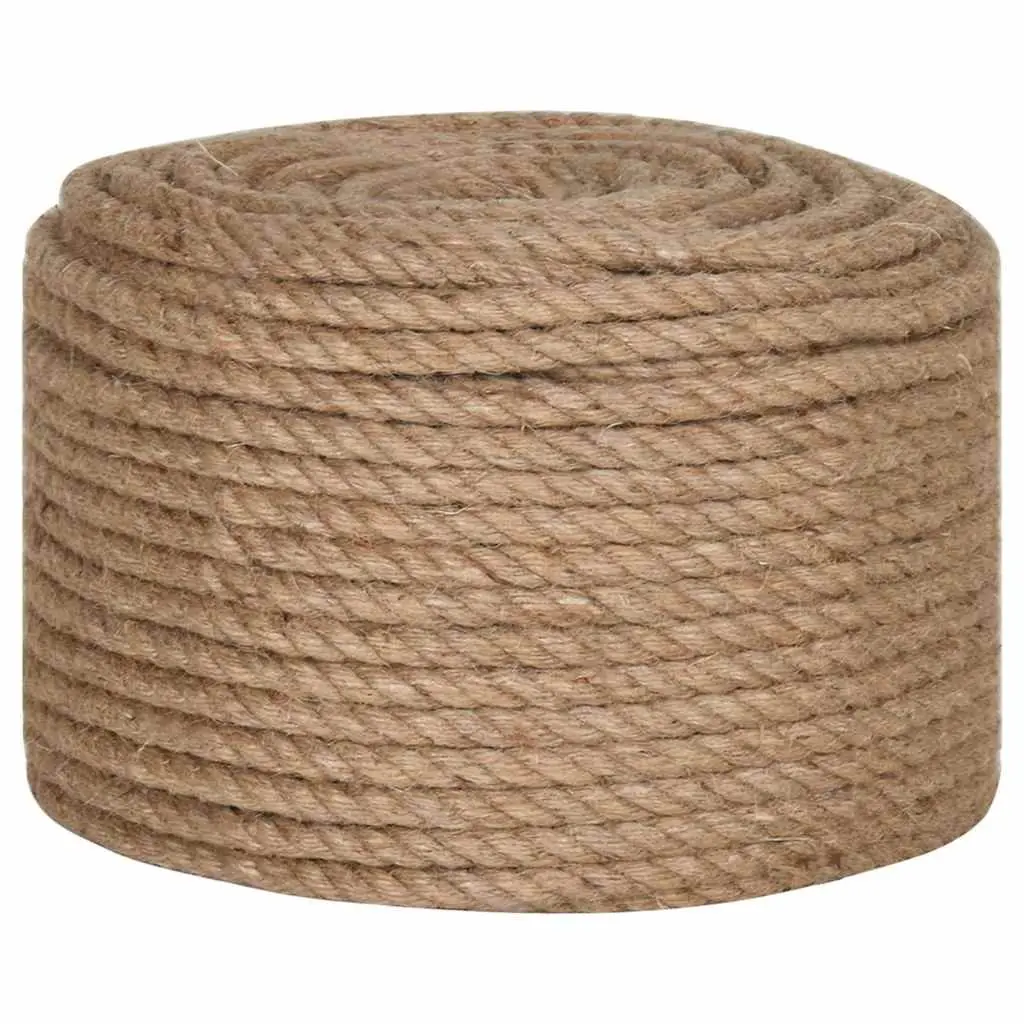 Jute Rope Natural Biodegradable Cord 10mm 100m Brown Garden Decking Handrails