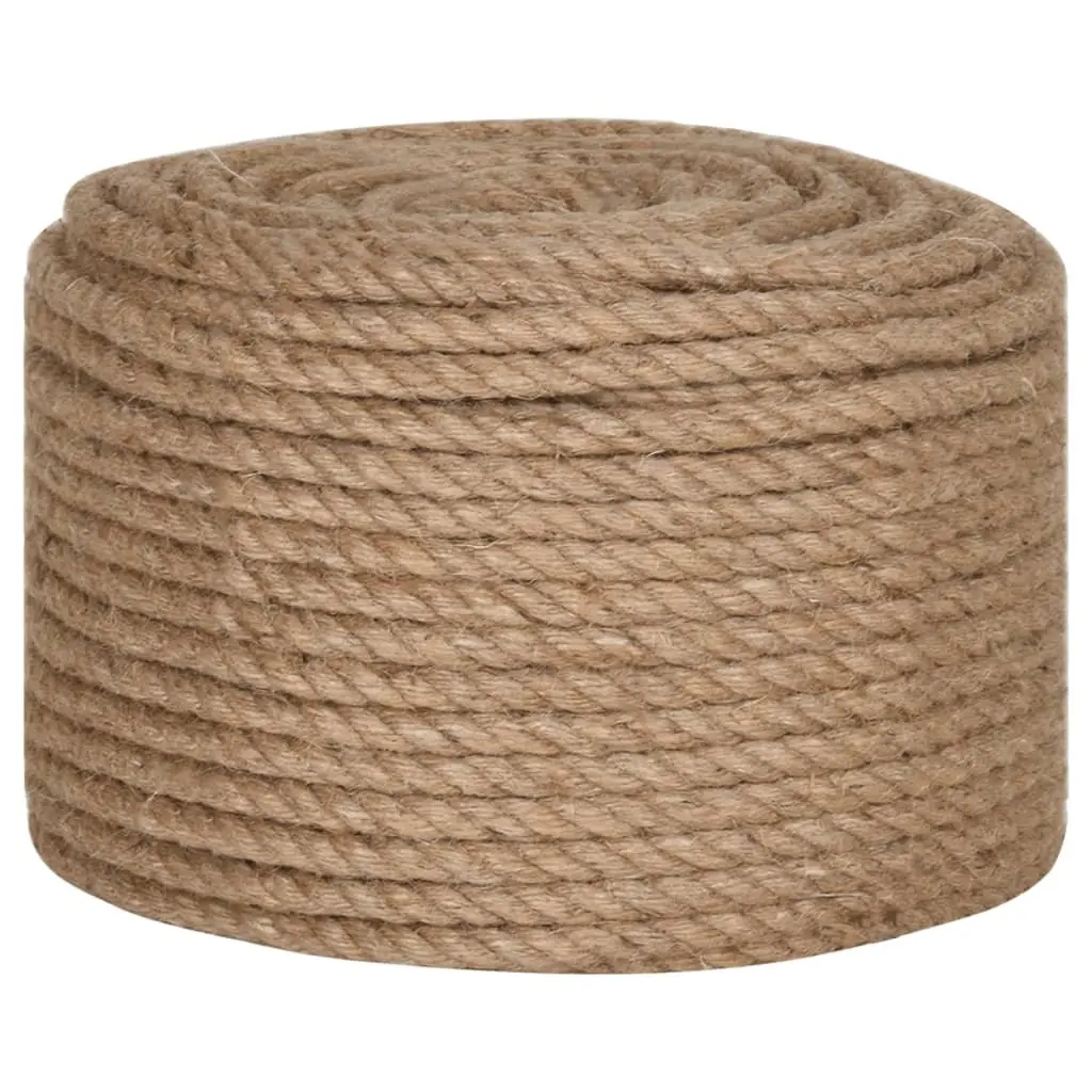 Jute Rope 14mm 100m Brown Twine Garden Agriculture Decking Handrail