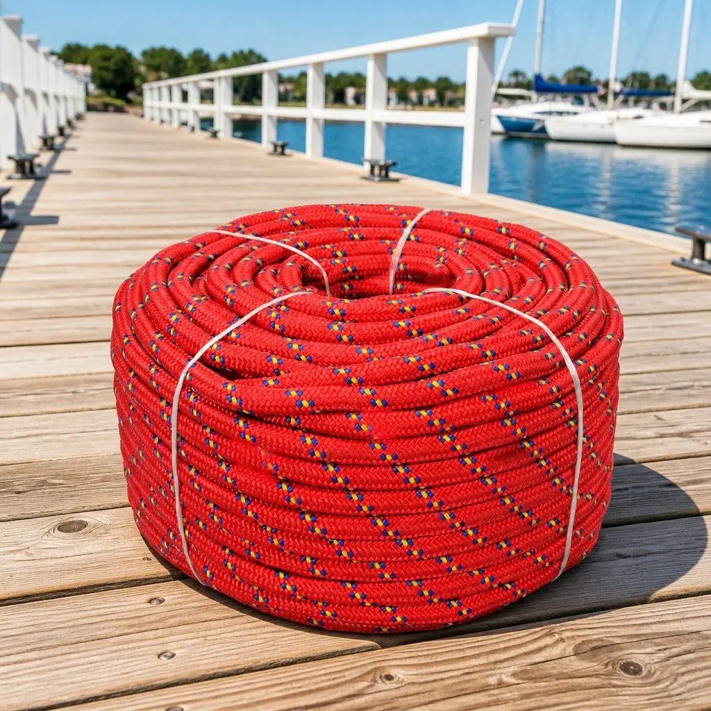 Red Polypropylene Marine Rope for Boating