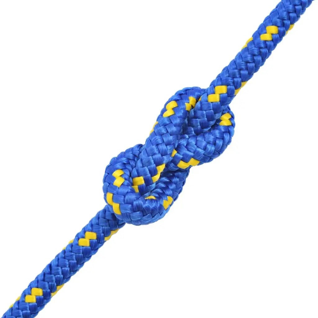 Marine Rope Polypropylene 10mm 50m Floating Sailing Boating Mooring Dock Line Blue