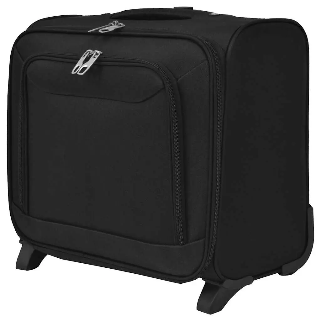 Trolley Suitcase Carry-On Travel Luggage 2 Wheels Telescopic Handle Black