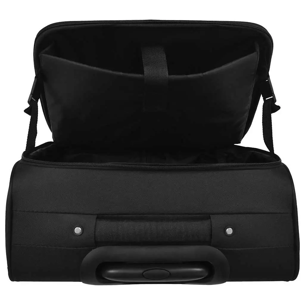 Trolley Suitcase Carry-On Travel Luggage 2 Wheels Telescopic Handle Black
