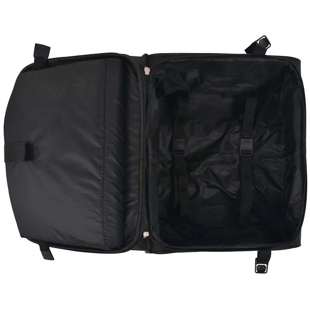 Trolley Suitcase Carry-On Travel Luggage 2 Wheels Telescopic Handle Black