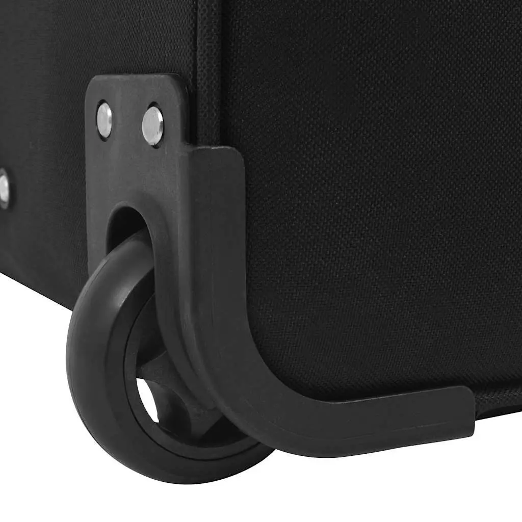 Trolley Suitcase Carry-On Travel Luggage 2 Wheels Telescopic Handle Black