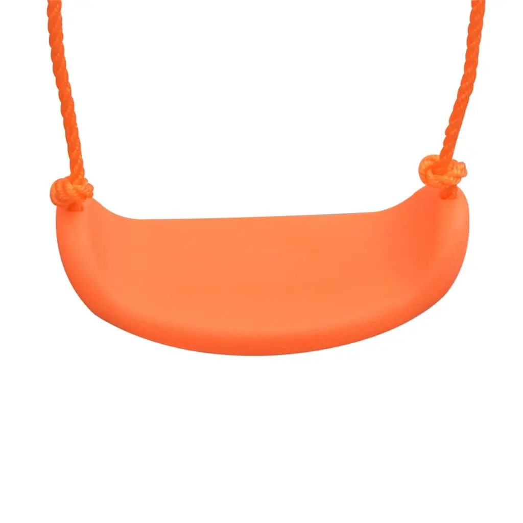 Single Swing Outdoor Play Equipment Kids Garden Backyard A-Frame Sturdy Orange