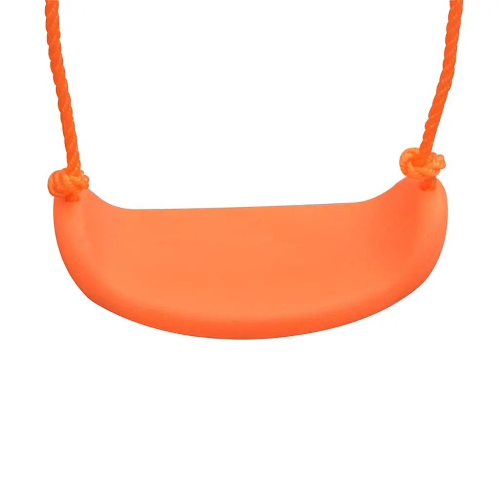 Swing Set Outdoor Play Equipment 2-in-1 Single and Toddler Swing A-Frame Orange