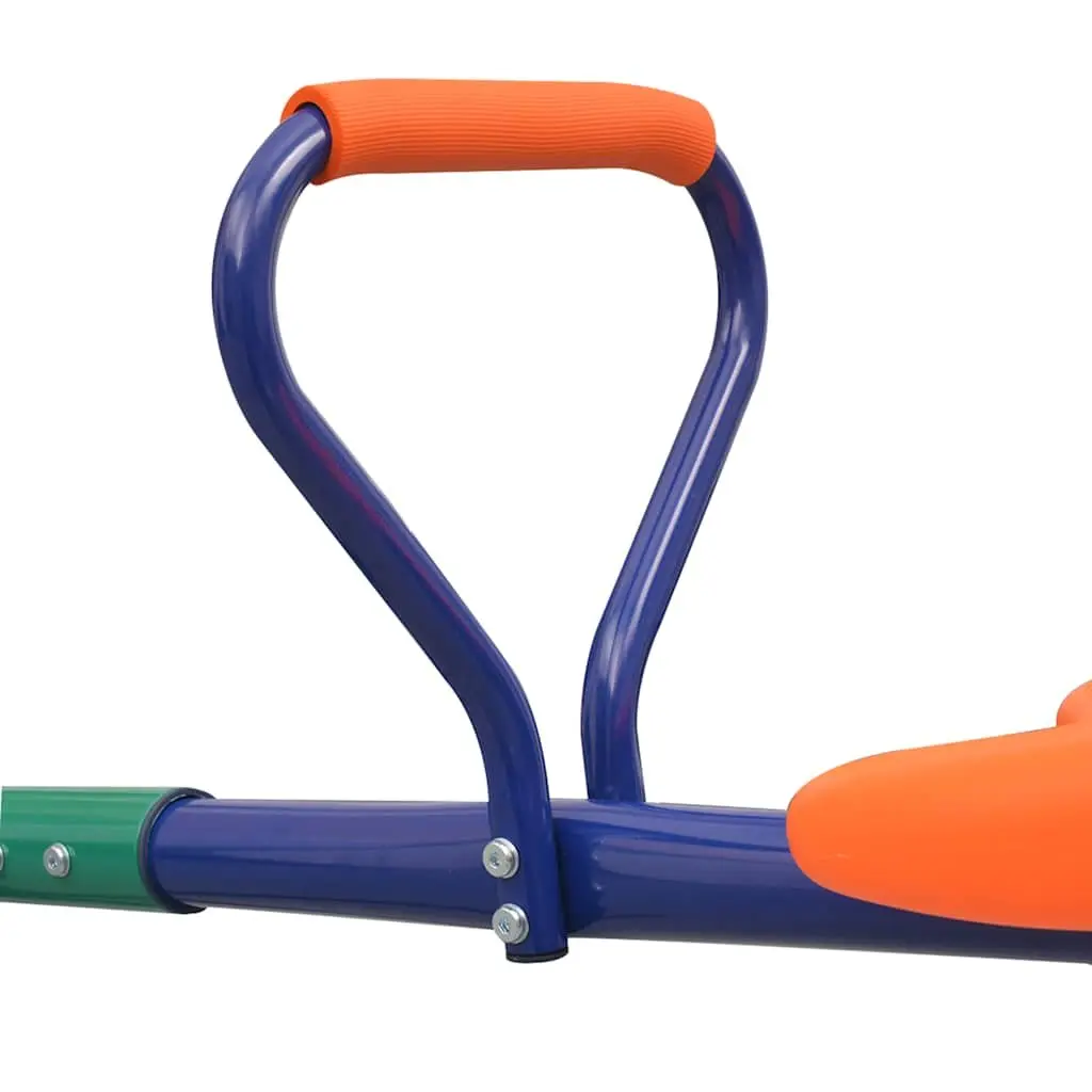360-Degree Rotating Seesaw Outdoor Playground Equipment Kids Orange