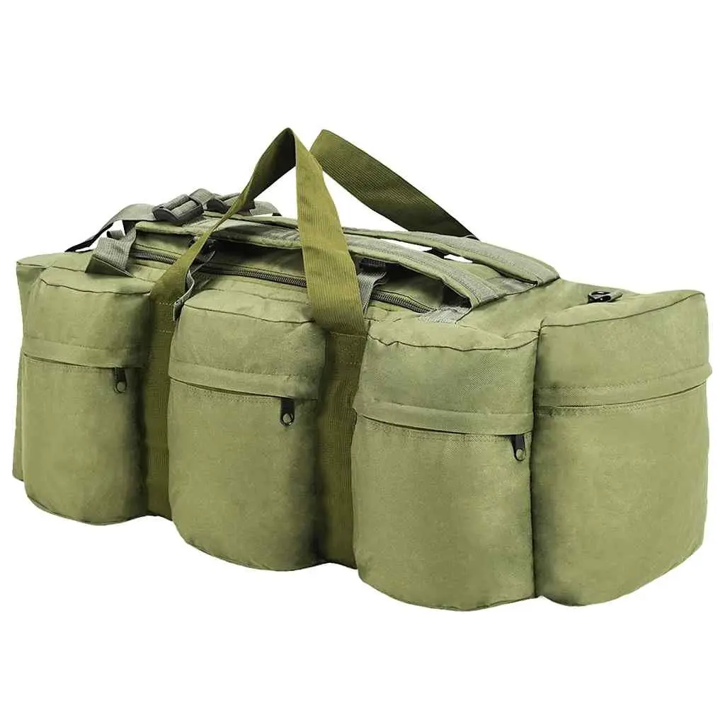3-in-1 Duffel Bag Shoulder Backpack Outdoor Travel Hiking Camping Army Style