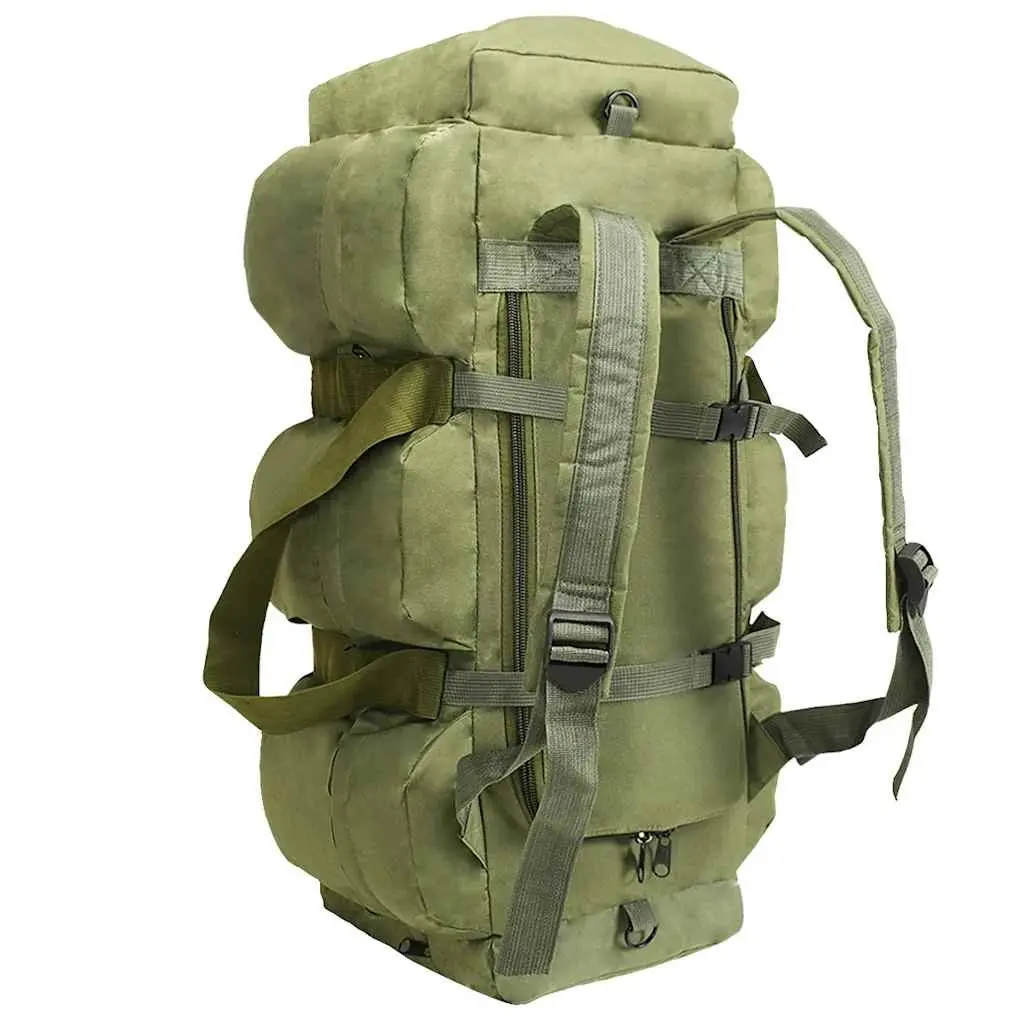 3-in-1 Duffel Bag Shoulder Backpack Outdoor Travel Hiking Camping Army Style