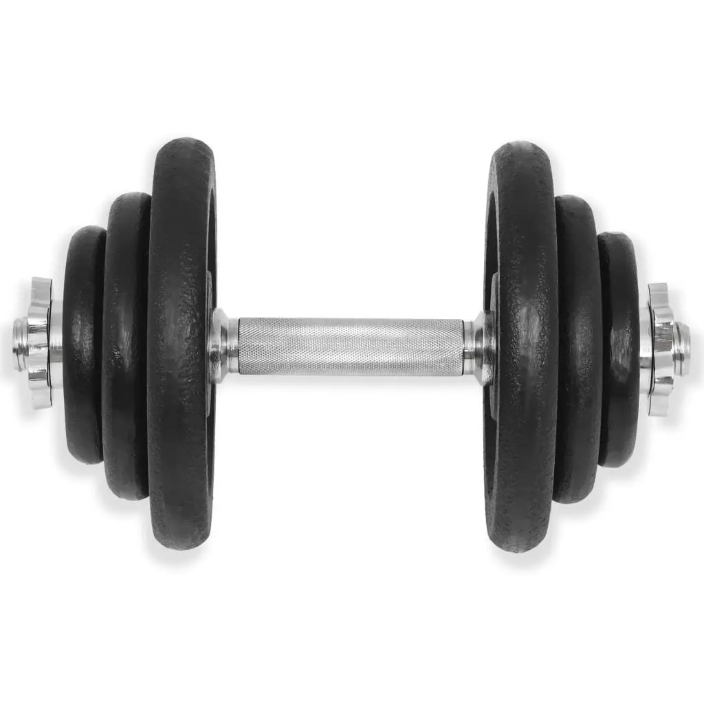Dumbbell Set 40kg Strength Training Cast Iron Weight Plates Home Gym