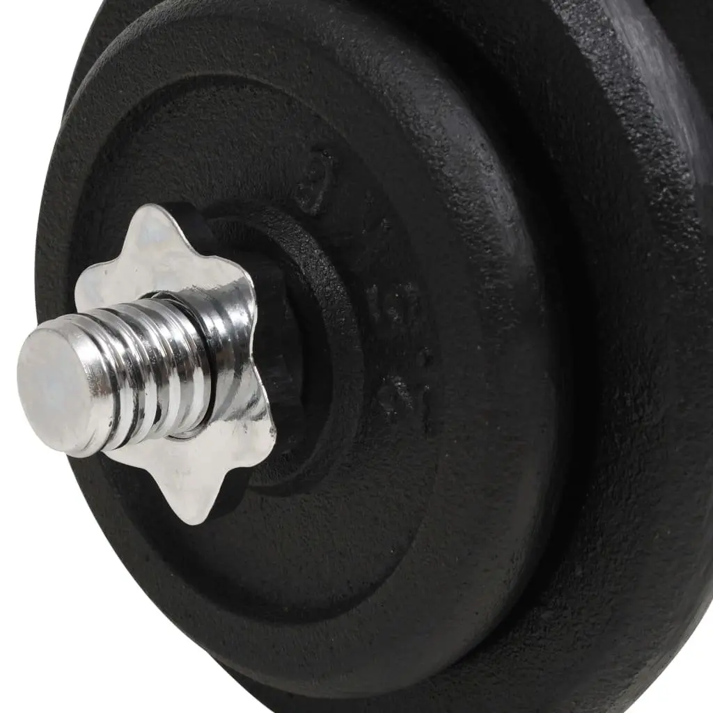 Dumbbell Set 40kg Strength Training Cast Iron Weight Plates Home Gym