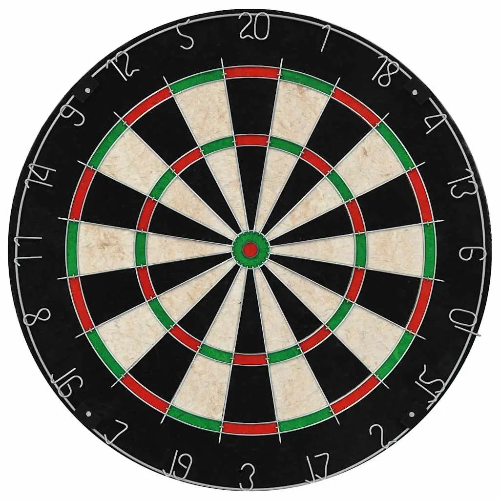Sisal Dartboard Indoor Throwing Game Set 6 Steel Tip Darts