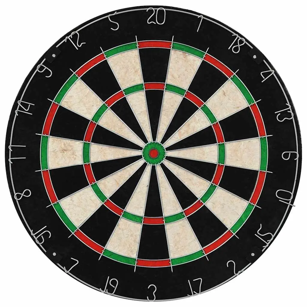 Dartboard and Cabinet Set with 6 Steel Tip Darts Sisal Professional Indoor Game