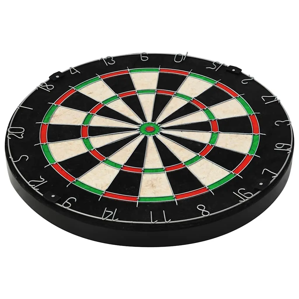 Dartboard and Cabinet Set with 6 Steel Tip Darts Sisal Professional Indoor Game