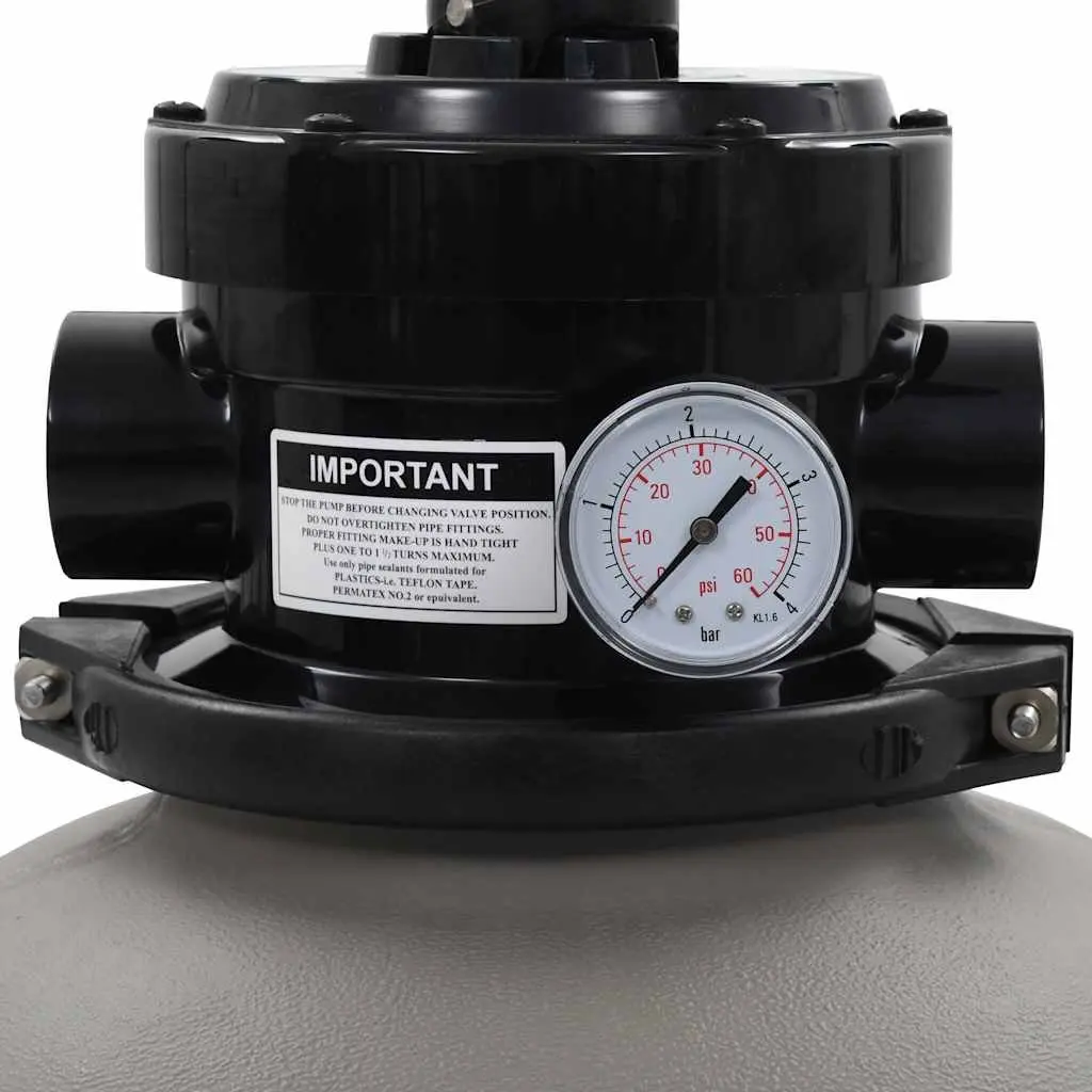 Pool Sand Filter Water Purification System 350mm Grey