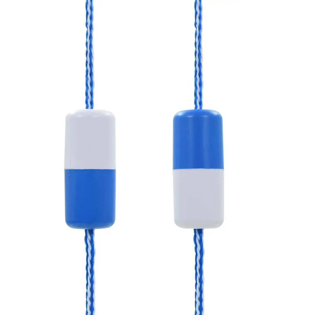 Swimming Pool Safety Divider Rope 6m for Marking Depth Zones and Creating Swimming Lanes Blue and White