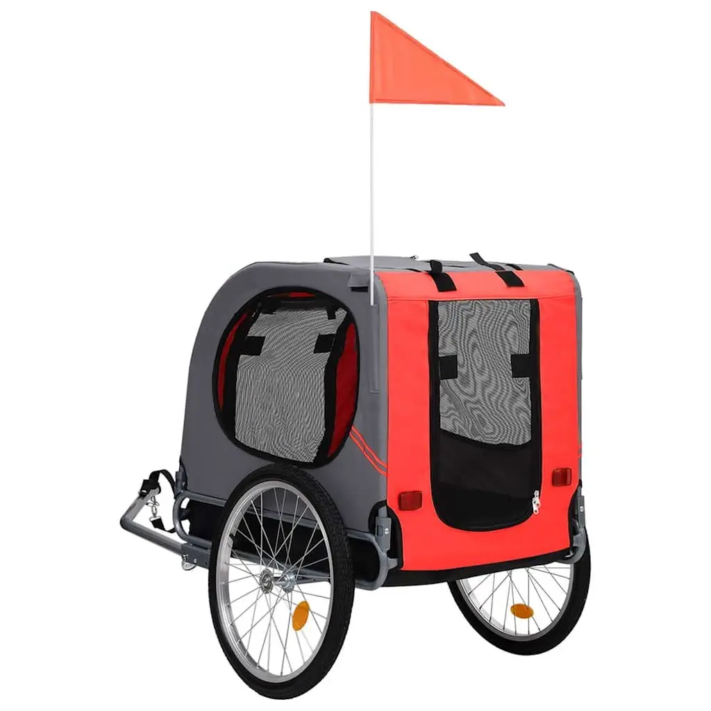 Pet Bike Trailer Dog Bicycle Carrier Foldable Black
