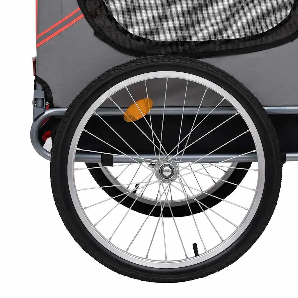 Pet Bike Trailer Dog Bicycle Carrier Foldable Black