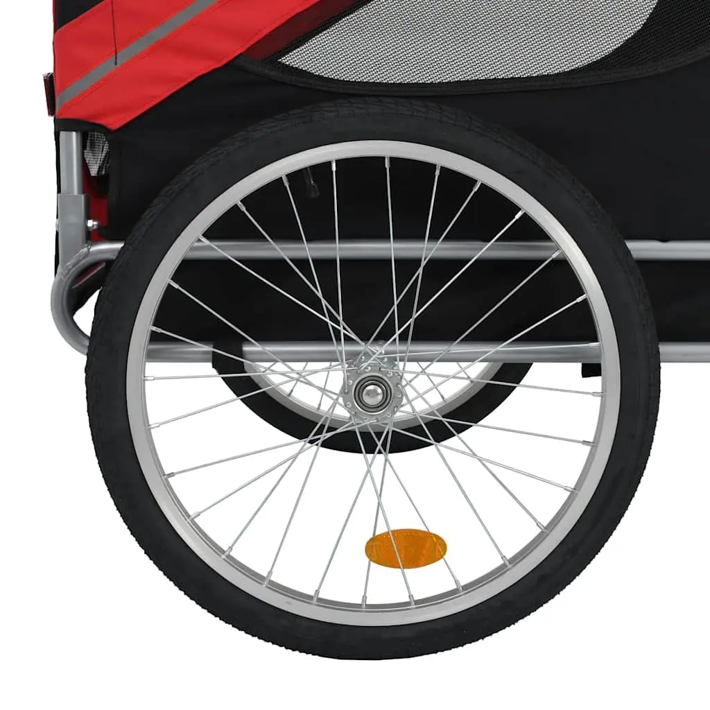 Pet Bike Trailer Dog Bicycle Carrier Foldable Black